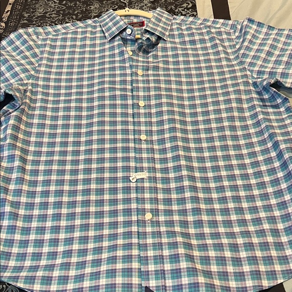 UNTUCKit Blue and White Plaid Casual Shirt - Picture 3 of 10